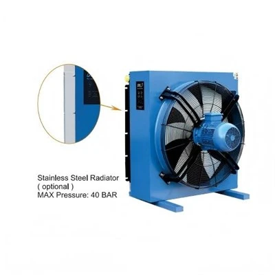 Răcitoare de aer cu ulei hidraulic cu ventilator Ac220v Dc24v Schimbător de căldură cu ventilator Ulei hidraulic Radiator Compresor de aer Răcitor de ulei