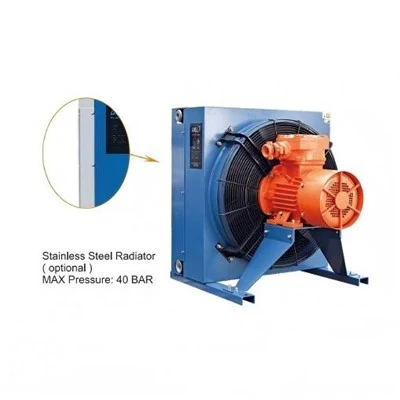 Răcitoare hidraulice de ulei cu radiator de 100 L/MIN noi Placă răcită cu aer-Răcitor de ulei hidraulic din aluminiu cu aripioare